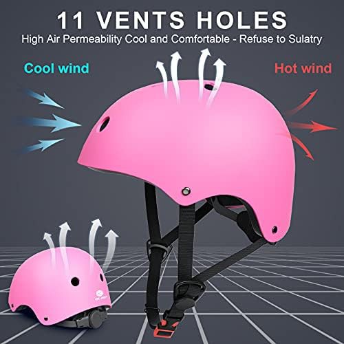 Pink Multi Sport Toddler Skateboard Helmet — photo 4