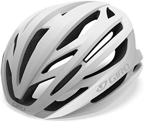 Matte white and silver large syntax helmet