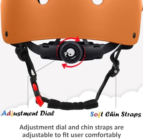 Orange small toddler adjustable helmet — photo 3