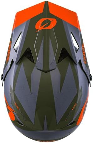 Olive and Orange Mountain Bike Helmet — photo 4