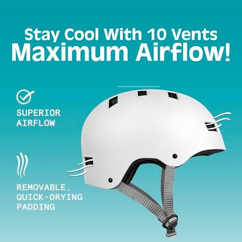 Matte White Dakota Medium Ventilated Helmet — photo 4