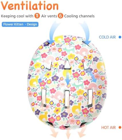 Flower Kitten Pattern Adjustable Infant Helmet — photo 5