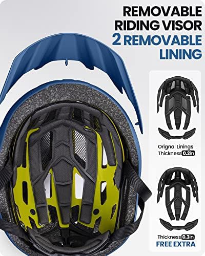 Ocean blue MIPS adult recreational helmet — photo 3