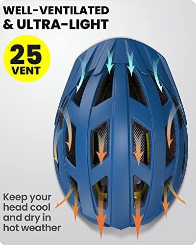 Ocean blue MIPS adult recreational helmet — photo 4