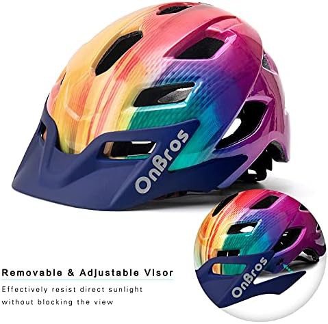 Kids mountain bike helmet with visor — photo 4