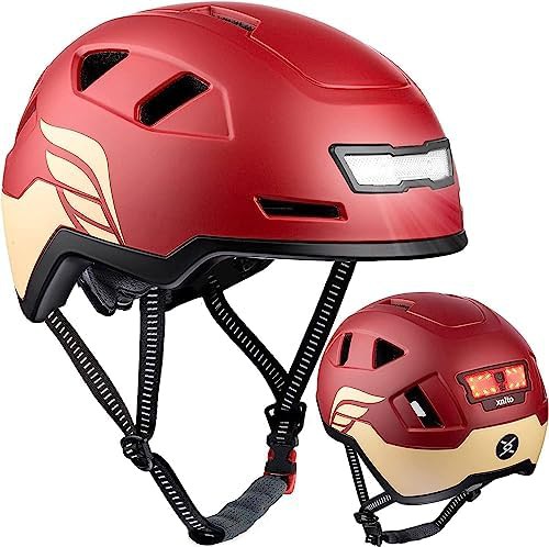 Charcoal grey LED bicycle helmet