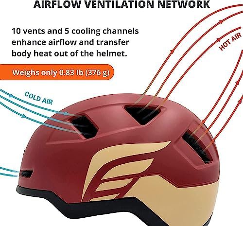 Charcoal grey LED bicycle helmet — photo 3
