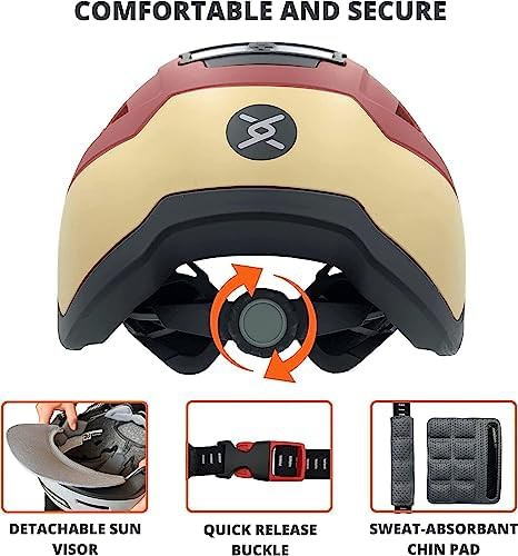 Charcoal grey LED bicycle helmet — photo 4