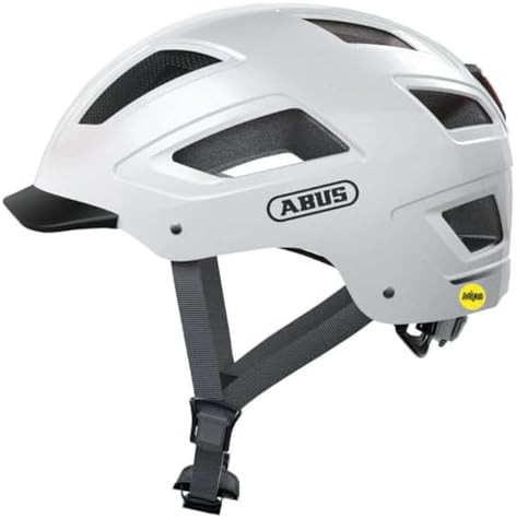 White Hyban MIPS Urban LED Helmet