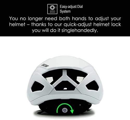 White Oscar aerodynamic road bike helmet — photo 3