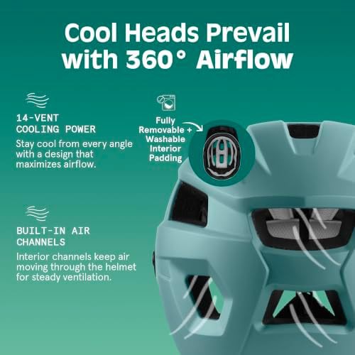 Adult Rowan Mountain Bike Helmet with Visor — photo 4