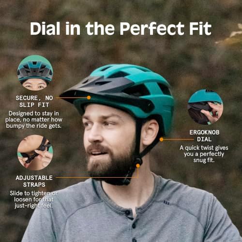Adult Rowan Mountain Bike Helmet with Visor — photo 5