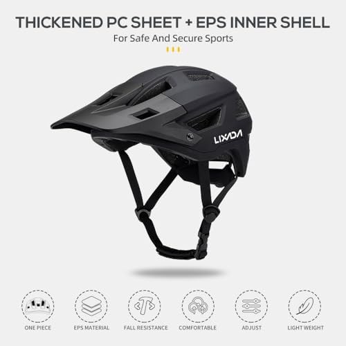 Mountain Bike Helmet with Removable Visor — photo 5