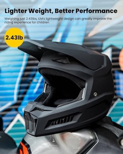 Youth Full Face Dirt Bike Motocross Helmet — photo 3