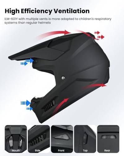 Youth Full Face Dirt Bike Motocross Helmet — photo 4