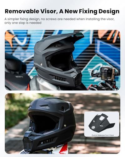 Youth Full Face Dirt Bike Motocross Helmet — photo 5