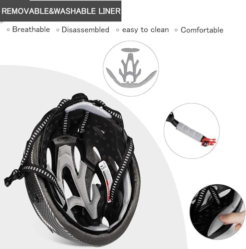 Adjustable airflow cycling helmet with visor — photo 5