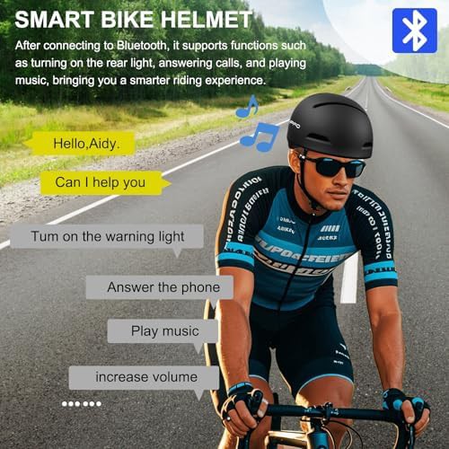 Smart Bluetooth Commuter Helmet with Rear LED Lights — photo 5