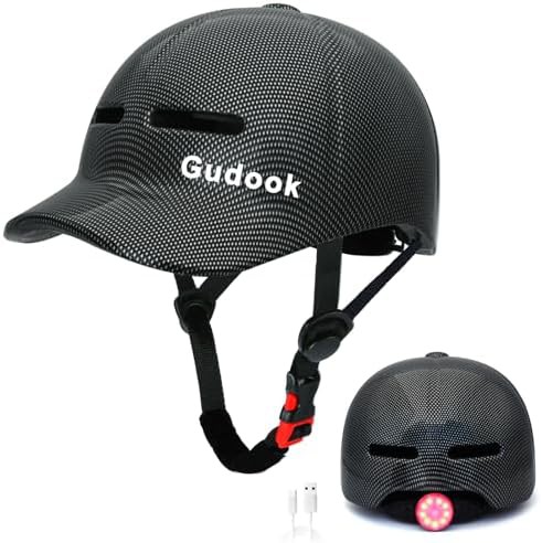 Baseball Cap Style Helmet with Light
