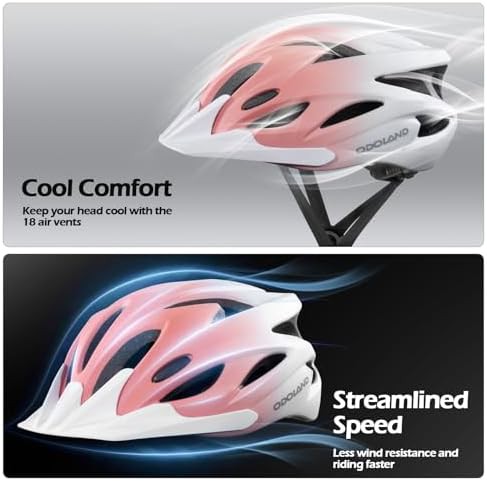 Pink and white gradient road helmet — photo 5