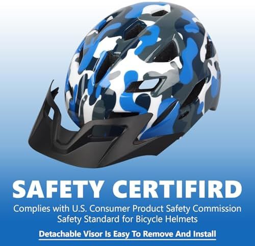 Youth Bike Helmet with Integrated LED Light — photo 3