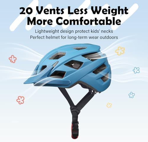Medium kids bike helmet with visor — photo 5