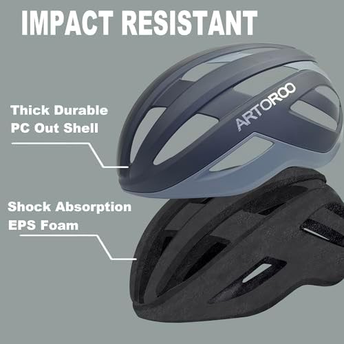 Adjustable Road Cycling Helmet in Gray — photo 3