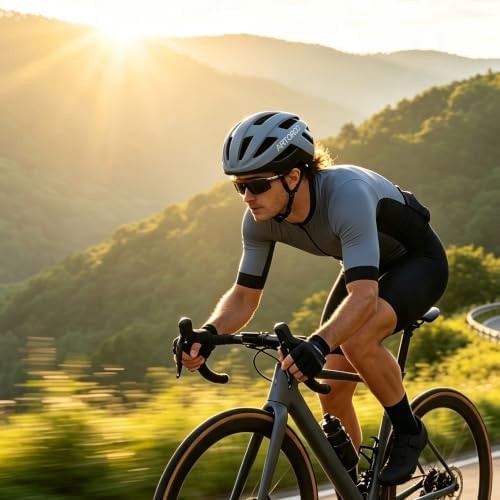 Adjustable Road Cycling Helmet in Gray — photo 5