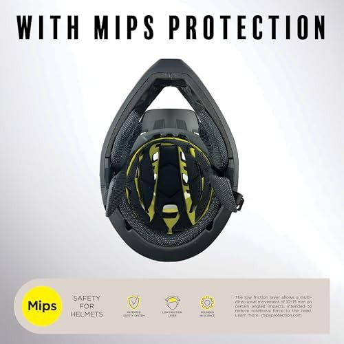 Full Face MIPS Mountain Bike Helmet Black Gold — photo 3