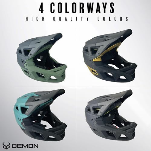 Full Face MIPS Mountain Bike Helmet Black Gold — photo 4