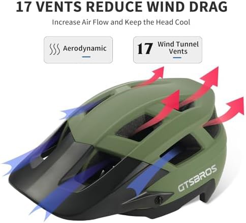 Dual Shell Mountain Bike Helmet with Visor — photo 3