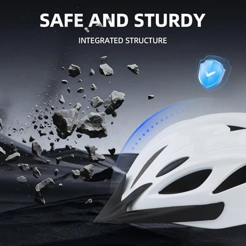 White airflow unisex cycling helmet — photo 5