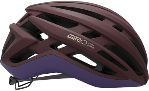 Matte dark maroon medium agilis cycling helmet — photo 3