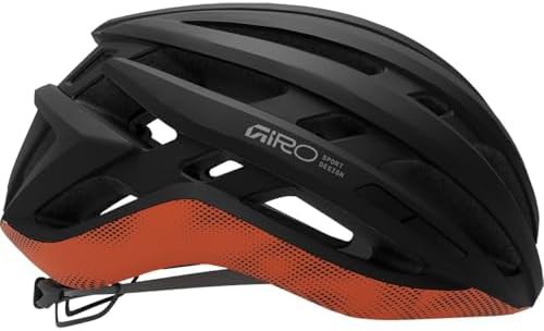 Matte motion orange Agilis medium cycling helmet — photo 3