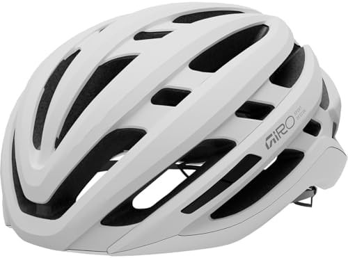 Matte white large agilis mips cycling helmet
