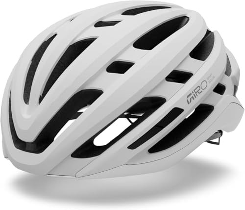 Matte white small agilis mips cycling helmet