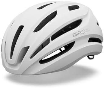 Matte white Isode universal adult bicycle helmet