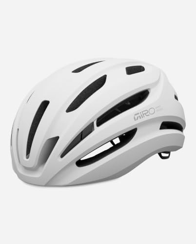 Matte white Isode universal adult bicycle helmet — photo 5