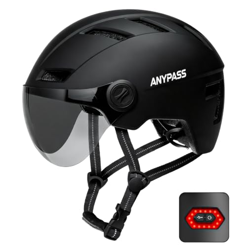 Bike Helmet Adult with Rechargeable LED Rear Light